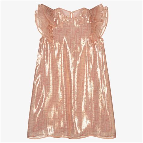 fendi gold lurex dress|fendi kids pink dresses.